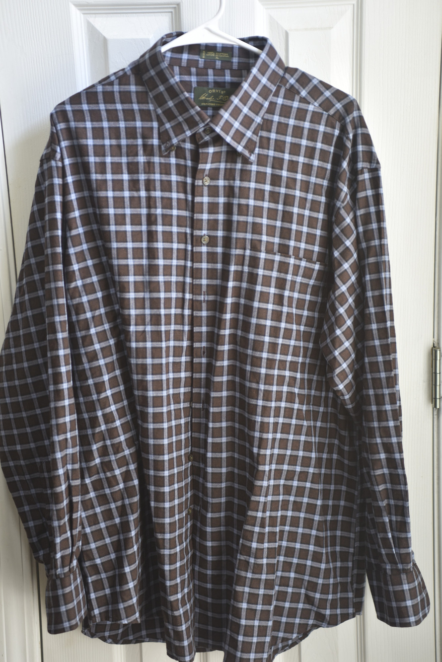 Orvis Charles F. Orvis Signature Collection Plaid Cotton Shirt XL LSC142